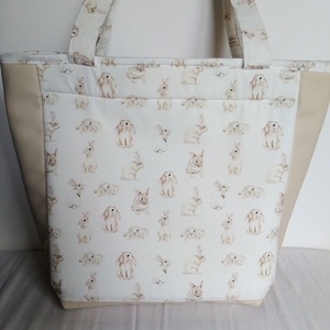 Beige nyuszis táska - Meska.hu