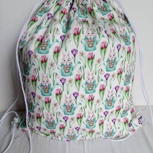 Nyuszikás gymbag hátizsák - Meska.hu