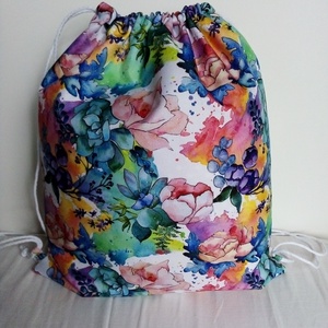 Virágoskert gymbag hátizsák - Meska.hu