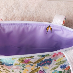 Nyári virágmintás táska2 - táska & tok - kézitáska & válltáska - válltáska - Meska.hu