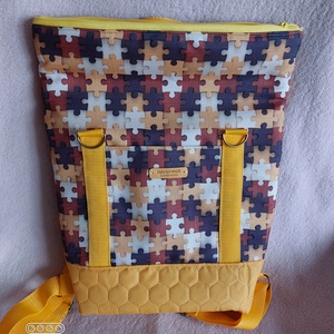 Sárga puzzle táska - táska & tok - hátizsák - hátizsák - Meska.hu Sárga puzzle táska - táska & tok - hátizsák - hátizsák - Meska.hu
