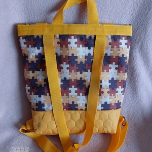 Sárga puzzle táska - táska & tok - hátizsák - hátizsák - Meska.hu Sárga puzzle táska - táska & tok - hátizsák - hátizsák - Meska.hu