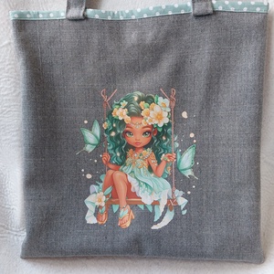 Táska,szatyor zöldtündér - táska & tok - bevásárlás & shopper táska - shopper, textiltáska, szatyor - Meska.hu