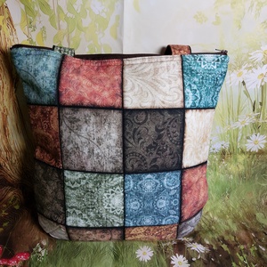 Pachwork jellegű táska - táska & tok - kézitáska & válltáska - válltáska - Meska.hu