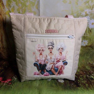 Vajszínű steppelt nőcis táska - táska & tok - kézitáska & válltáska - válltáska - Meska.hu