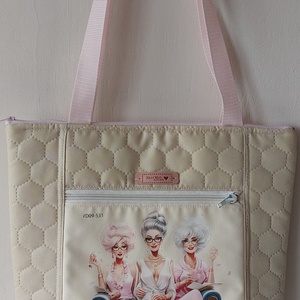 Vajszínű steppelt nőcis táska, Táska & Tok, Kézitáska & válltáska, Válltáska, Varrás, MESKA