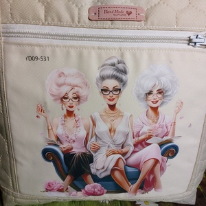 Vajszínű steppelt nőcis táska - táska & tok - kézitáska & válltáska - válltáska - Meska.hu