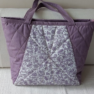 Lila táska, Táska & Tok, Kézitáska & válltáska, Nagy pakolós táska, Varrás, MESKA