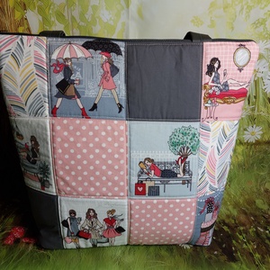 Paneles pöttyös táska, Táska & Tok, Kézitáska & válltáska, Válltáska, Varrás, MESKA