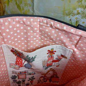 Paneles pöttyös táska - táska & tok - kézitáska & válltáska - válltáska - Meska.hu