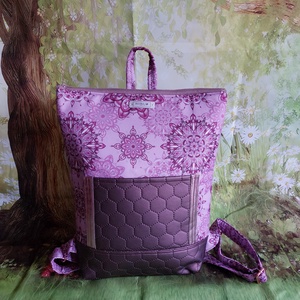 Mandalás rózsaszín hátizsák, Táska & Tok, Hátizsák, Hátizsák, Varrás, MESKA