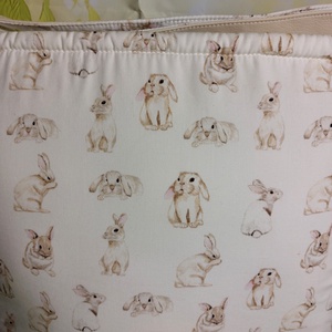 Beige nyuszistáska 3 - táska & tok - kézitáska & válltáska - vállon átvethető táska - Meska.hu