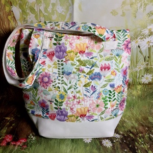 Virágmintás  nyári táska1, Táska & Tok, Kézitáska & válltáska, Válltáska, Varrás, MESKA