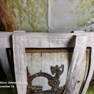 Varrógépes szövet táska - táska & tok - kézitáska & válltáska - válltáska - Meska.hu