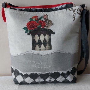 Aliz csodarszágos táska 1 - táska & tok - kézitáska & válltáska - vállon átvethető táska - Meska.hu