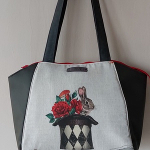 Aliz csodaországos táska2, Táska & Tok, Kézitáska & válltáska, Válltáska, Varrás, MESKA