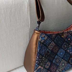 Marokkói csempemintás kistáska - táska & tok - kézitáska & válltáska - kézitáska - Meska.hu