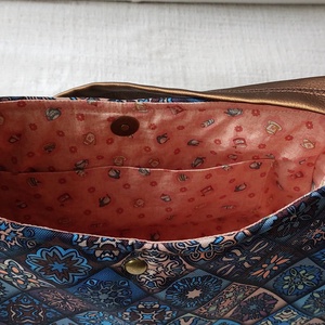 Marokkói csempemintás kistáska - táska & tok - kézitáska & válltáska - kézitáska - Meska.hu