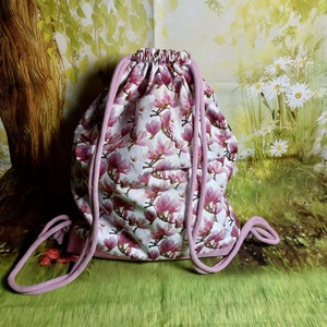 Mangóliás hátizsák, Táska & Tok, Hátizsák, Tornazsák, Gymbag, Varrás, MESKA