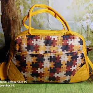 Mozaikos kicsi utazótáska, Táska & Tok, Kézitáska & válltáska, Nagy pakolós táska, Varrás, MESKA
