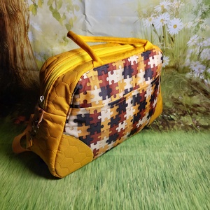 Mozaikos kicsi utazótáska - táska & tok - kézitáska & válltáska - nagy pakolós táska - Meska.hu