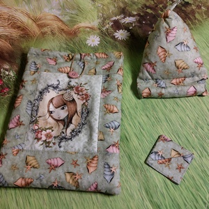 Mirabellés könyvtartó,könyvjelzővel - Meska.hu