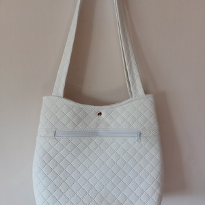 Fehér-arany csinitáska - táska & tok - kézitáska & válltáska - válltáska - Meska.hu