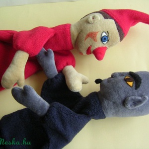 Vitéz L. és az Ördög,  kézbábok -  - Meska.hu