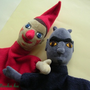 Vitéz L. és az Ördög,  kézbábok -  - Meska.hu