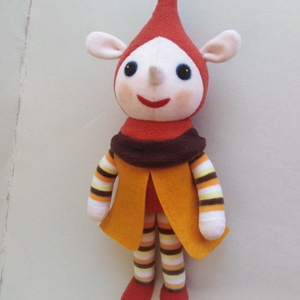 Textil baba (manó)-Ildikó124540 nevére - játék & sport - baba & babaház - baba - Meska.hu