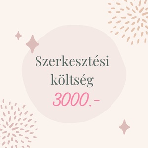 Szerkesztési költség - teljes név, Otthon & Életmód, Papír, írószer, Egyedi szerkesztés, Papírművészet, MESKA