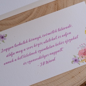 virágos kézzel festett - pénzátadó boríték - esküvő - emlék & ajándék - nászajándék - esküvői pénzátadó boríték, kártya - Meska.hu