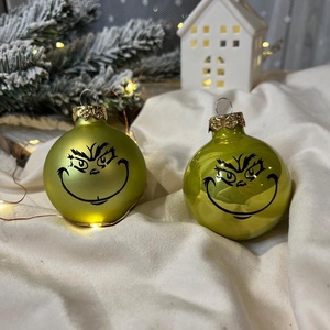 Grincs karácsonyfadísz - NÉVVEL - karácsony - karácsonyi lakásdekoráció - karácsonyfadíszek - Meska.hu