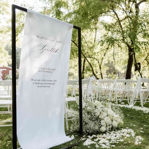 Esküvői vászon köszöntő - banner - Meska.hu
