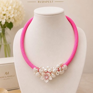 Egyedi Pink nyakék - Meska.hu