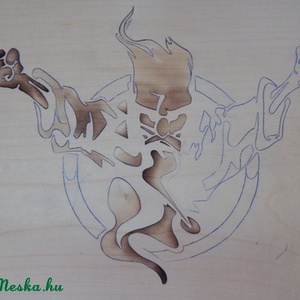 Thunderdome intarzia falikép - otthon & lakás - dekoráció - kép & falikép - fából készült kép - Meska.hu