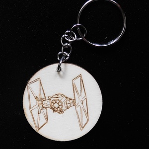 Tie fighter star wars űrhajó kulcstartó/mágnes - táska & tok - kulcstartó & táskadísz - kulcstartó - Meska.hu