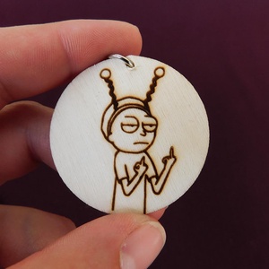 Rick és Morty kulcstartó/mágnes - táska & tok - kulcstartó & táskadísz - kulcstartó - Meska.hu