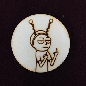 Rick és Morty kulcstartó/mágnes - táska & tok - kulcstartó & táskadísz - kulcstartó - Meska.hu