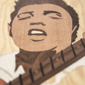 Elvis Presley énekes fa portré - művészet - portré & karikatúra - portré - Meska.hu