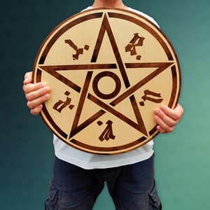 M.Á.G.U.S fantasy szerepjáték  fa intarzia kép - otthon & életmód - dekoráció - spiritualitás - mandala - Meska.hu