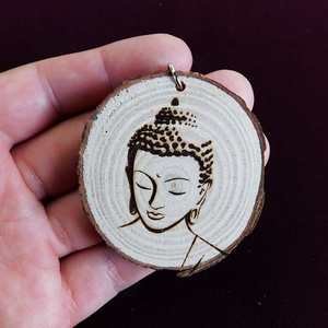 Buddha fa kulcstartó/mágnes - táska & tok - kulcstartó & táskadísz - kulcstartó - Meska.hu