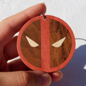 Deadpool fa kulcstartó (intarzia) - táska & tok - kulcstartó & táskadísz - kulcstartó - Meska.hu