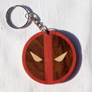 Deadpool fa kulcstartó (intarzia) - táska & tok - kulcstartó & táskadísz - kulcstartó - Meska.hu
