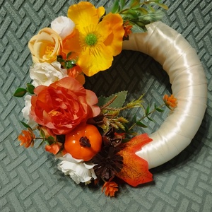 Őszi ajtódísz , Otthon & Életmód, Dekoráció, Virágdísz és tartó, Csokor & Virágdísz, , MESKA