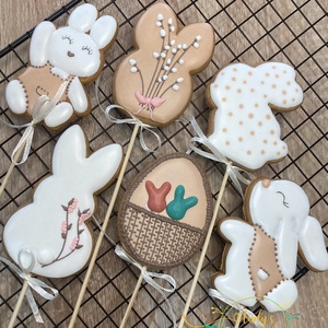 Húsvéti nyuszi dekoráció szett - ünnepi díszek, dekorációk - húsvéti díszek és dekorációk - Meska.hu