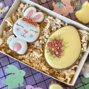 Virágos Nyuszi box - élelmiszer - gourmet ajándékcsomag - Meska.hu