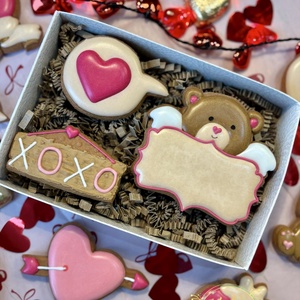 Valentin napi box, Élelmiszer, Gourmet ajándékcsomag, Mézeskalácssütés, MESKA