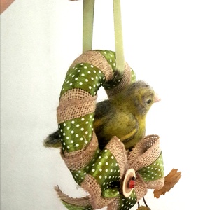 Zöldike ajtódísz - otthon & életmód - dekoráció - Meska.hu