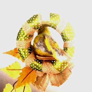 Zöldike ajtódísz - otthon & életmód - dekoráció - Meska.hu